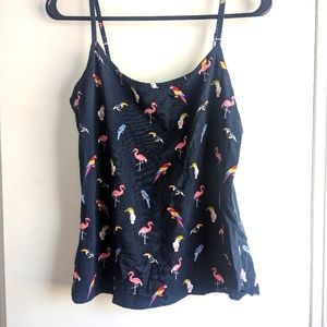 TWIK organic cotton tank top 🦜 birds of paradise